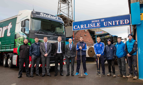Carlisle United Football Club welcomes very special delivery from Eddie Stobart