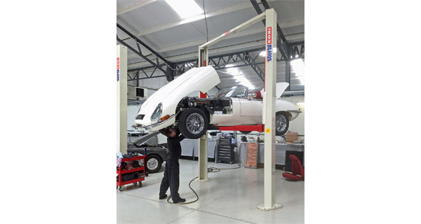 Stertil Koni Lifts support restoration of classic Jaguars