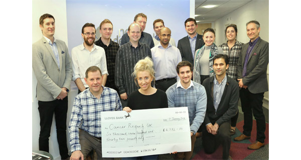 NetDespatch raises almost £7,000 for Cancer Research UK