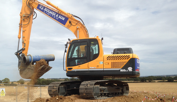 CJ Holmes choose Hyundai machines for new plant-hire arm of the business