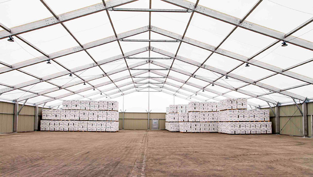 Spaciotempo Temporary Building helps Kuehne+Nagel meet peak demand and reduce stock fulfilment times