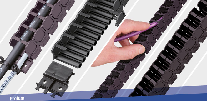 Small cable carrier for short unsupported applications