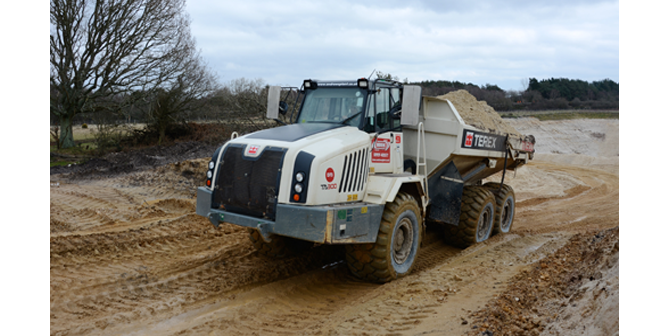 Terex Trucks helps dig deep for rare Dorset clay