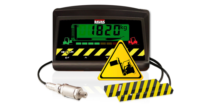 RAVAS-SafeLoad: active load diagram alerts forklift driver in case of unsafe lifting