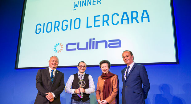 Royal recognition for Culina driver Giorgio Lercara as he becomes Microlise Driver of the Year