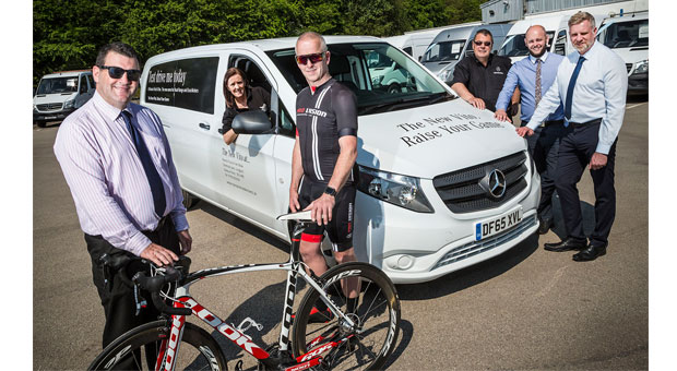 Charity cyclist Nigel saddles up with Mercedes-Benz Vito