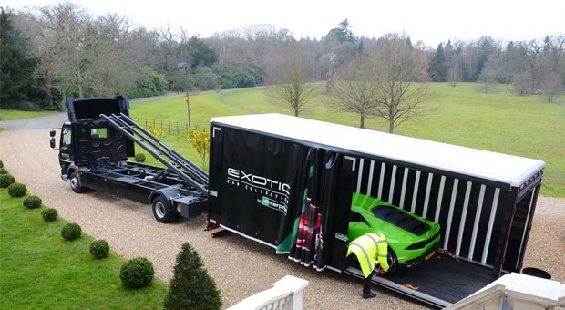 Enterprise Flex-E-Rent supplies Luxury Car Transporters for Exotic Rentals