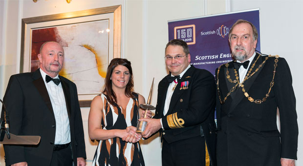 Forth Port’s Harbour Master wins prestigious Scottish Engineering award Ashley Nicholson wins the Hammermen award for 2016