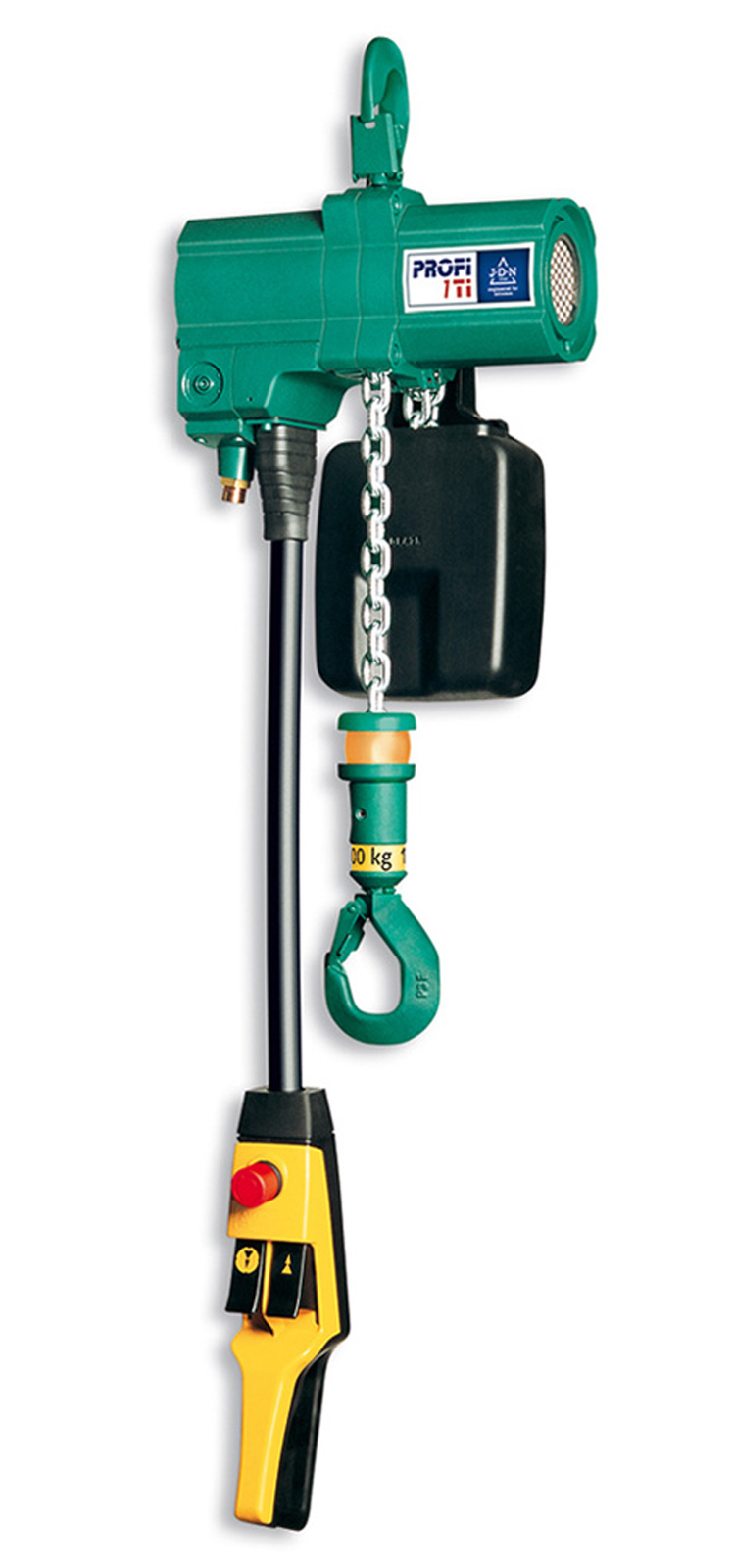 A Profi 1 TI hoist from the J D Neuhaus range, with a 1 tonne lift capacity