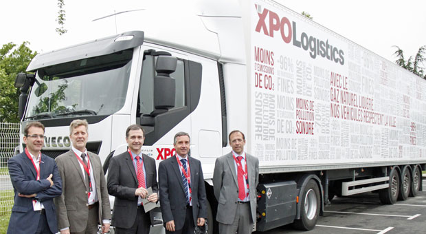 XPO Logistics unveils largest liquefied natural gas truck fleet in France at opening of new Bondoufle branch