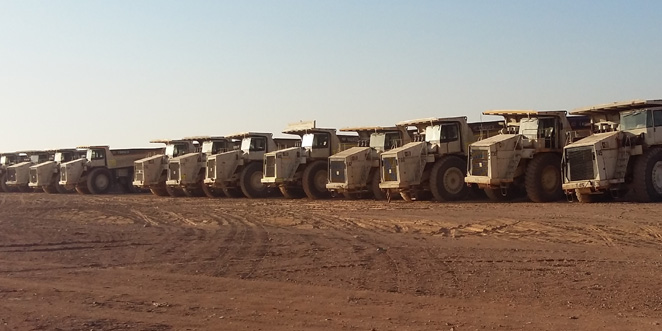 COMEDAT calls on 50 Terex Trucks rigid dump trucks to work in phosphate mines in Jordan