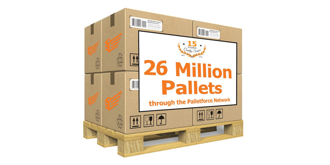 Palletforce reaches 26 million milestone