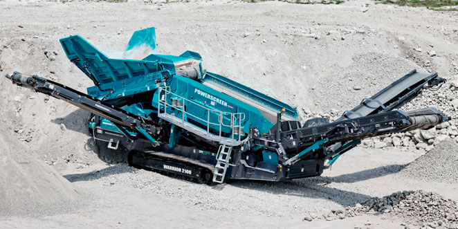 Powerscreen Warrior 2100 screen a solution for every application