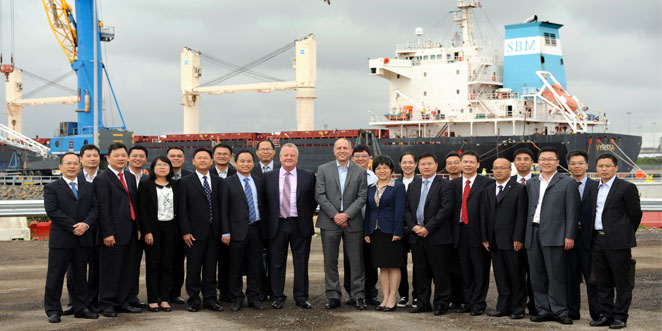 Chinese business leaders visit Port of Tyne