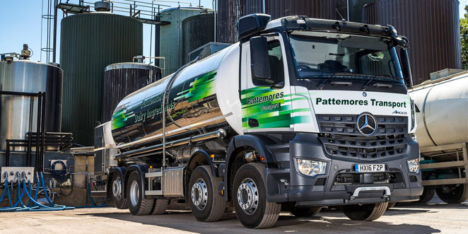 Pattemores milks Mercedes-Benz Arocs payload bonus