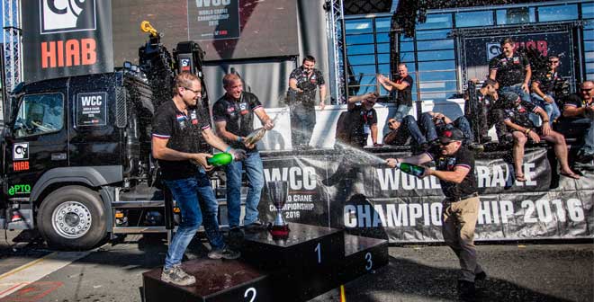Hiab crowns World Crane Champion 2016 at the IAA
