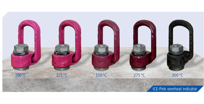 RUD ICE Chain Pink Powder Coating Acts as Overheating Indicator