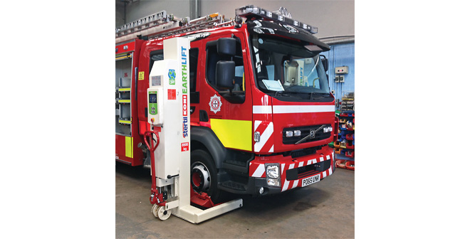 North Wales Fire & Rescue Service relies on Stertil Koni Earthlifts