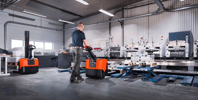 the new powered pallet and stacker trucks from Toyota Material Handling