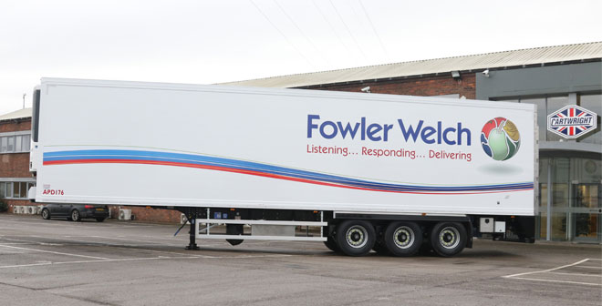 Cartwright Trailers and Fowler Welch collaborate on innovation that reduces carbon footprint