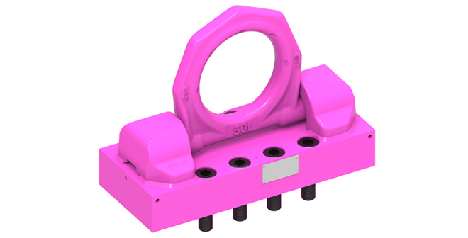 RUD VRBG Load Ring on Plate for Bolting can be loaded at 90 degrees to the vertical with a full working load limit