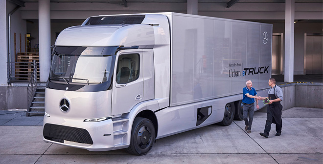 Small series Mercedes-Benz Urban eTruck with electric drive starts in 2017