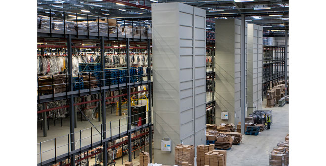 BS Handling expands GOH storage to 1.5m garments at Clipper Northampton