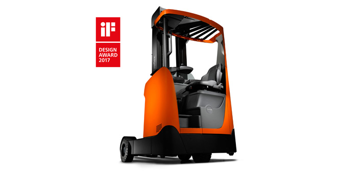 iF Design Award 2017 for redesigned Toyota Material Handling BT Reflex O-series Reach Truck