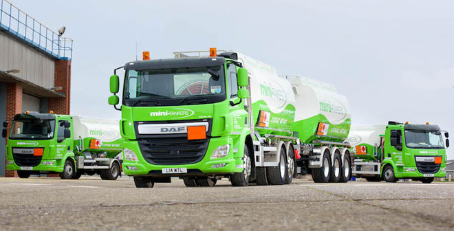 DAF CF drawbar maxed out for mini TANKERS