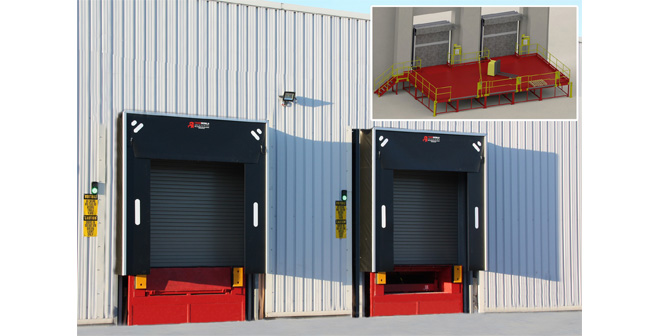 Thorworld steel loading bay solution is perfect match for sportwear brands UK warehouse