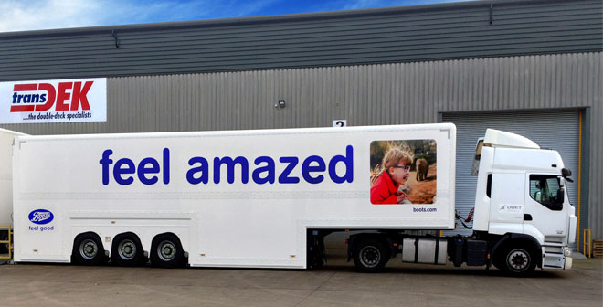 Transdek introduces XL double deck trailer at CV Show