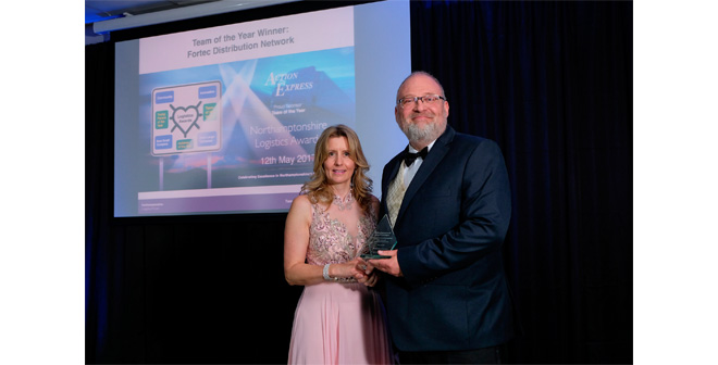 Fortec Distribution Network delivers the goods in Northamptonshire Logistics Awards