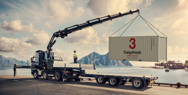Hiab organises a CargoHack3 hackathon in Sweden