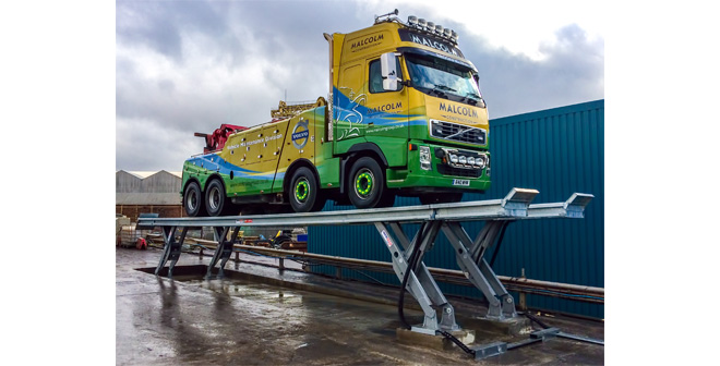 Stertil Koni SKYLIFT simplifies washbay operations for WH Malcolm