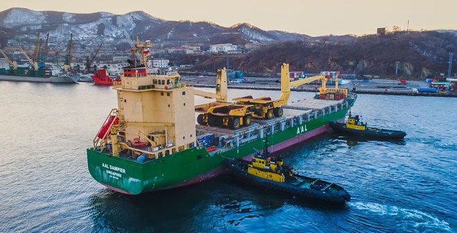 AAL Delivers 13 Giant Haul Trucks For Siberian Mining Project