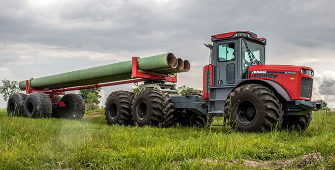 ARDCO introduces Pipe Trailer for its Articulating Multi Purpose Truck