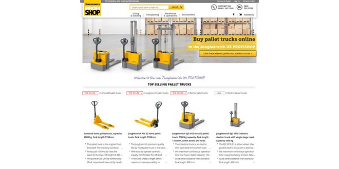 Jungheinrich PROFISHOP wins Swiss E-Commerce Award 2017