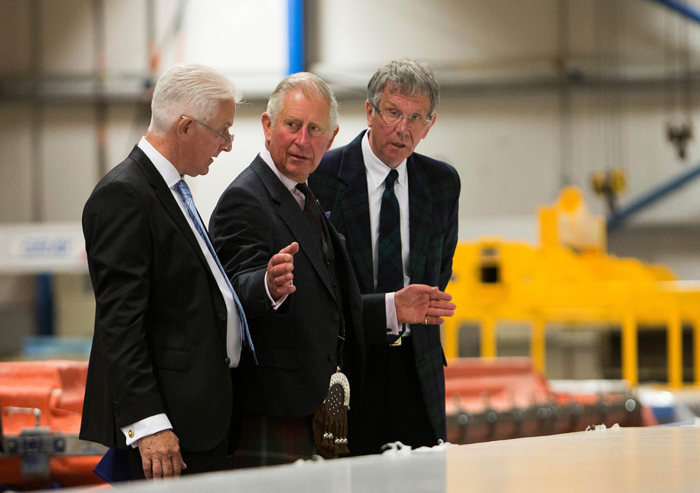 Gray & Adams Royal visit Prince Charles and joint mds