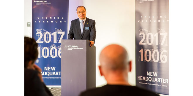 Hyundai Construction Equipment Europe officially open new European headquarters in Tessenderlo Belgium