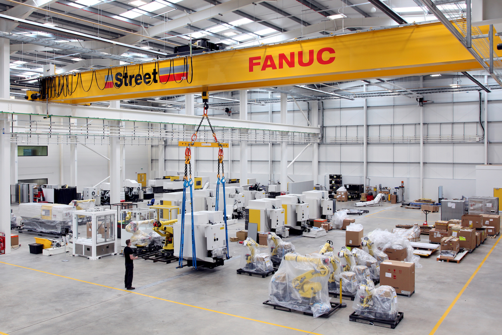 Street Crane enhance productivity at new 20M GBP robotics factory
