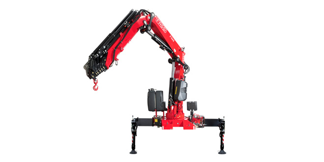 Fassi Gru presents the new F395A xe dynamic at the Bern Transport CH Fair