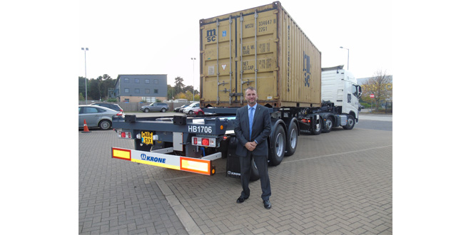 Krone launch new container carrier trailer for UK and Ireland