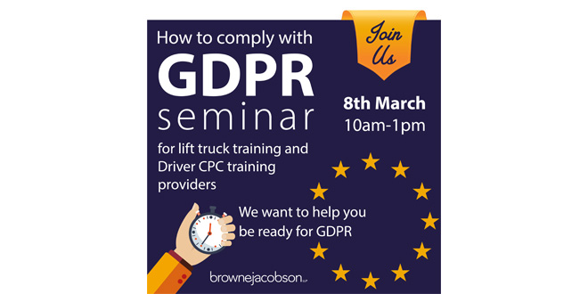 RTITB Event to Help Training Providers Comply with New Data Protection Law