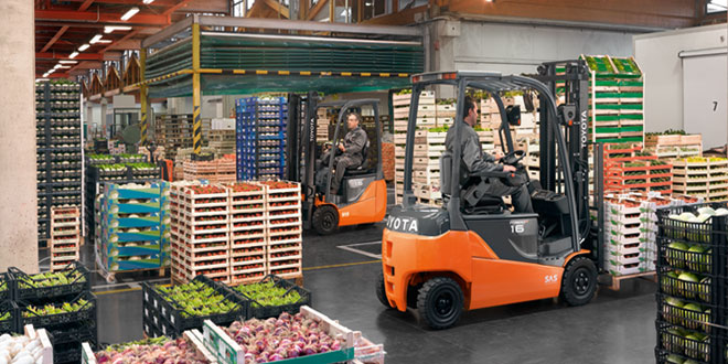 Toyota Material Handling supports the food and beverage at Foodex 2018 1