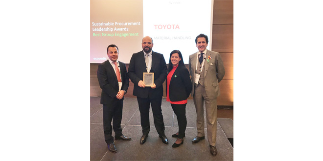 EcoVadis awards Toyota for Best Group Engagement
