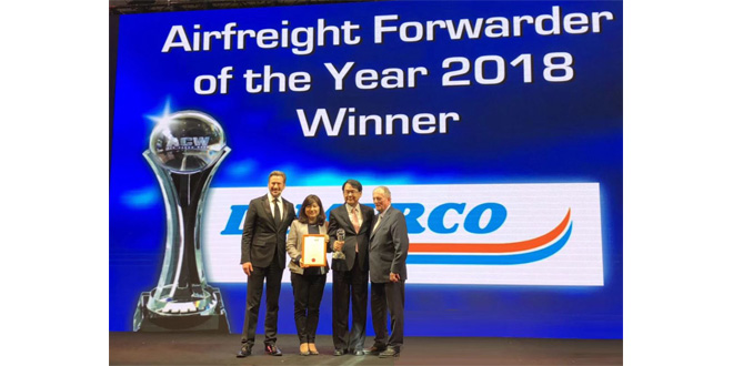 Dimerco crowned Airfreight Forwarder of the Year for third time