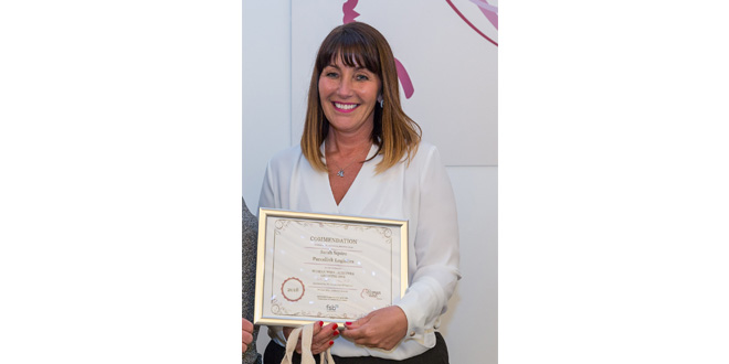 Parcelink Logistics boss celebrates commendation at prestigious Woman Who Awards