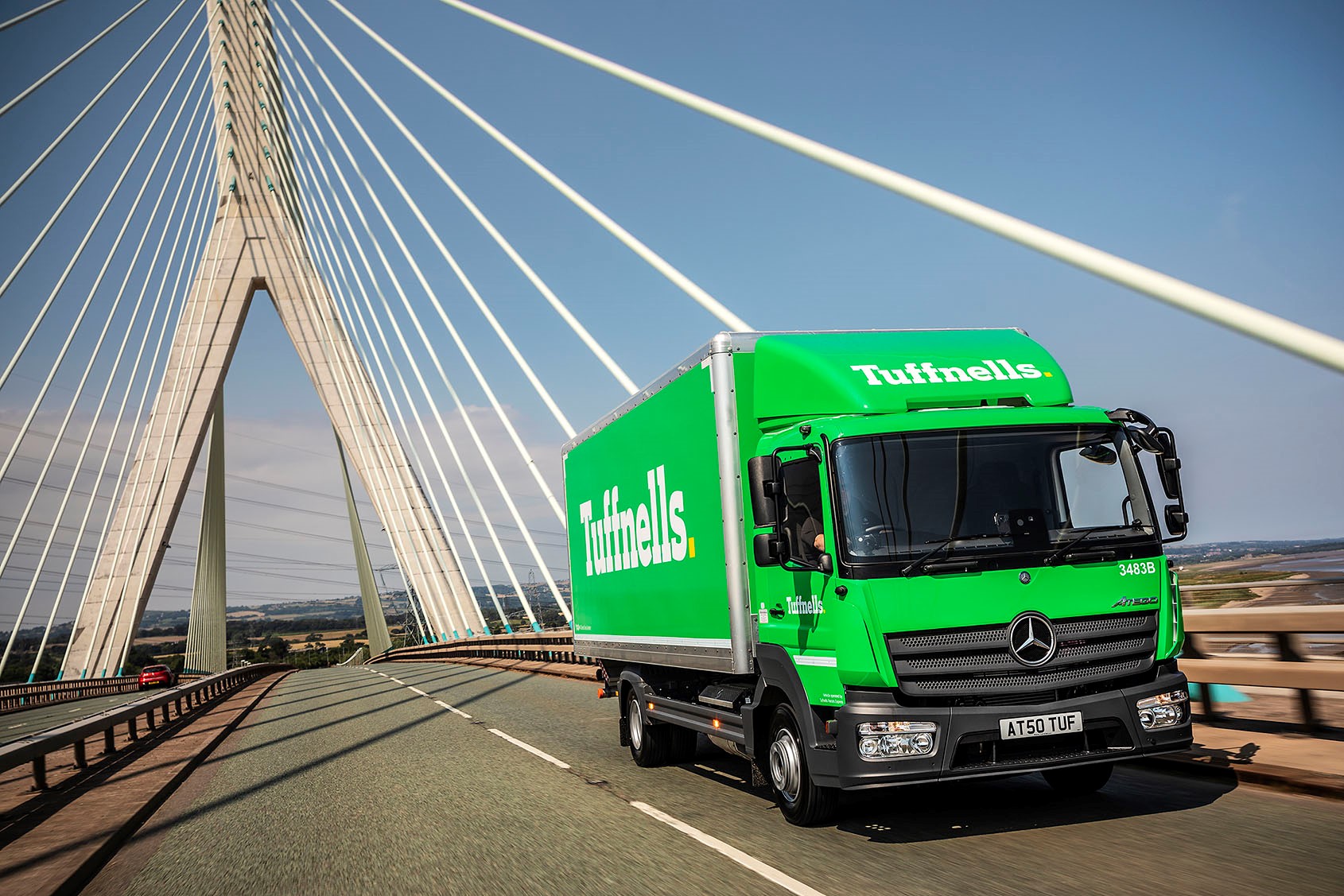 Tuffnells updates its brand image with 10 advanced Mercedes-Benz Atego from Roanza