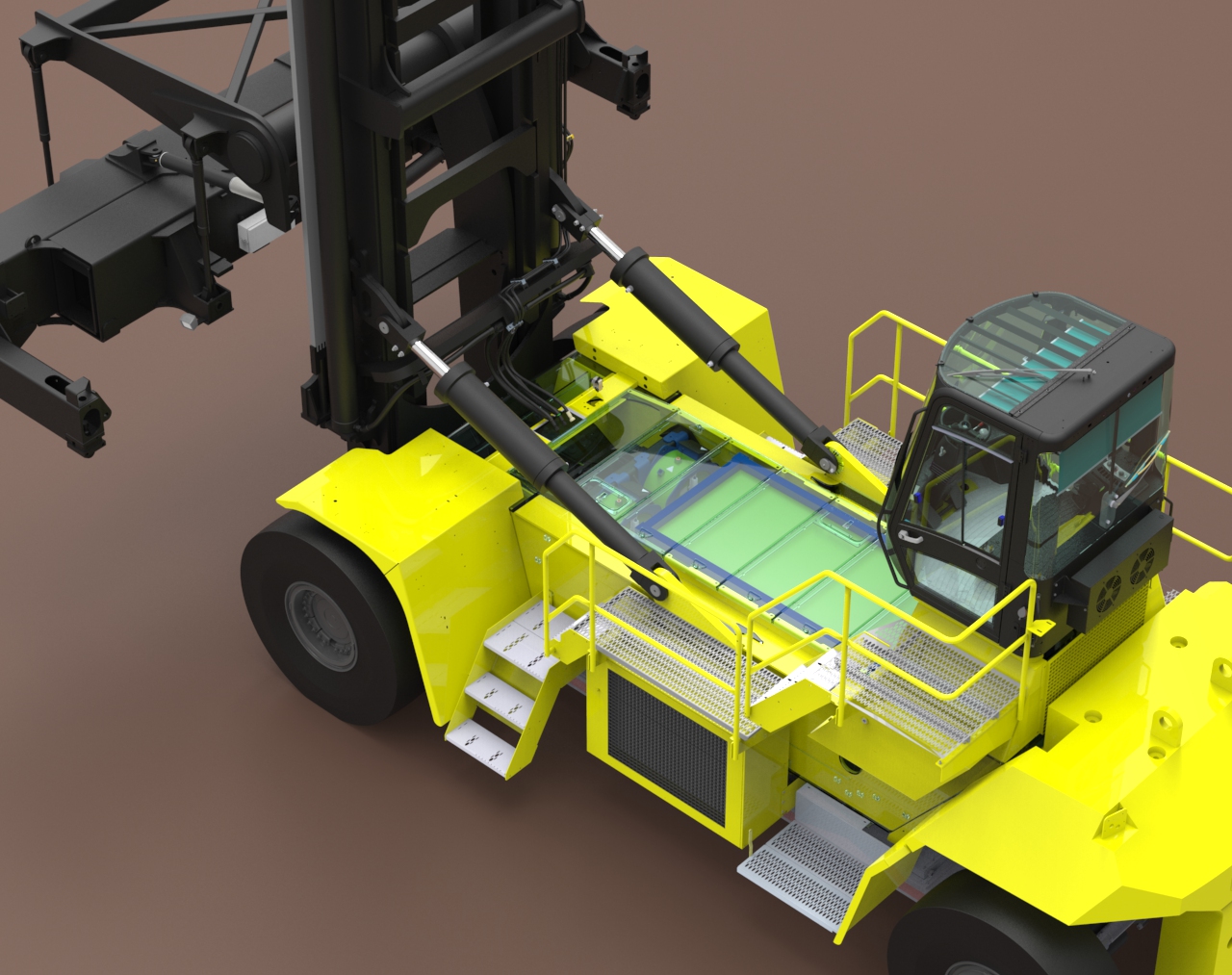 FUEL CELL POWERED HYSTER CONTAINER HANDLER FOR PORT OF LA