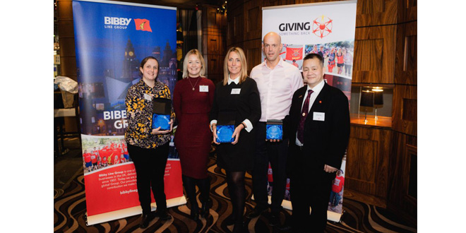 BIBBY DISTRIBUTION TRIO PRAISED FOR THEIR PART IN MARKING 10 MILLION GBP MILESTONE FOR CHARITY